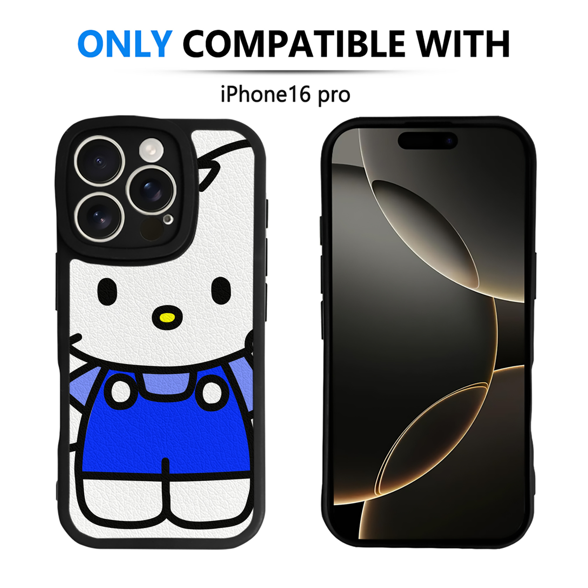 （画像用） Hello Kitty ハローキティ 【iPhone 16シリーズ対応】シリコンスマホケース（レザー調） 材質：シリコン